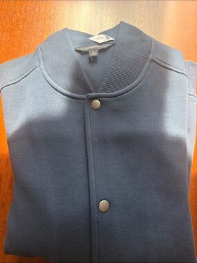 Banana Republic Navy Snap-Front Bomber